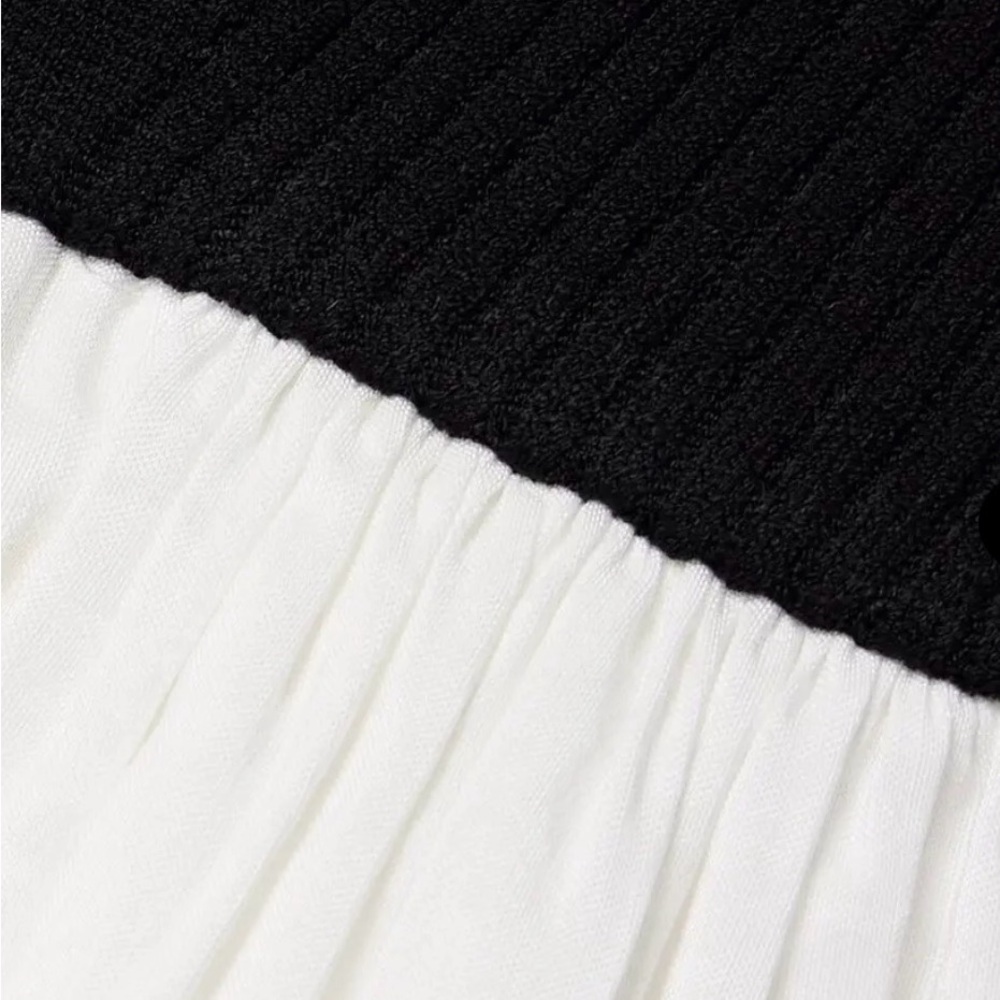 La Ligne Black and White Midi Dress -Small - Picture 4 of 14